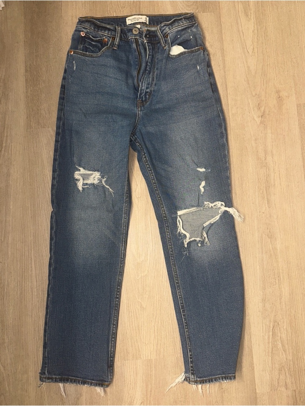 Abercrombie & Fitch Light Blue Ultra High Rise Jeans